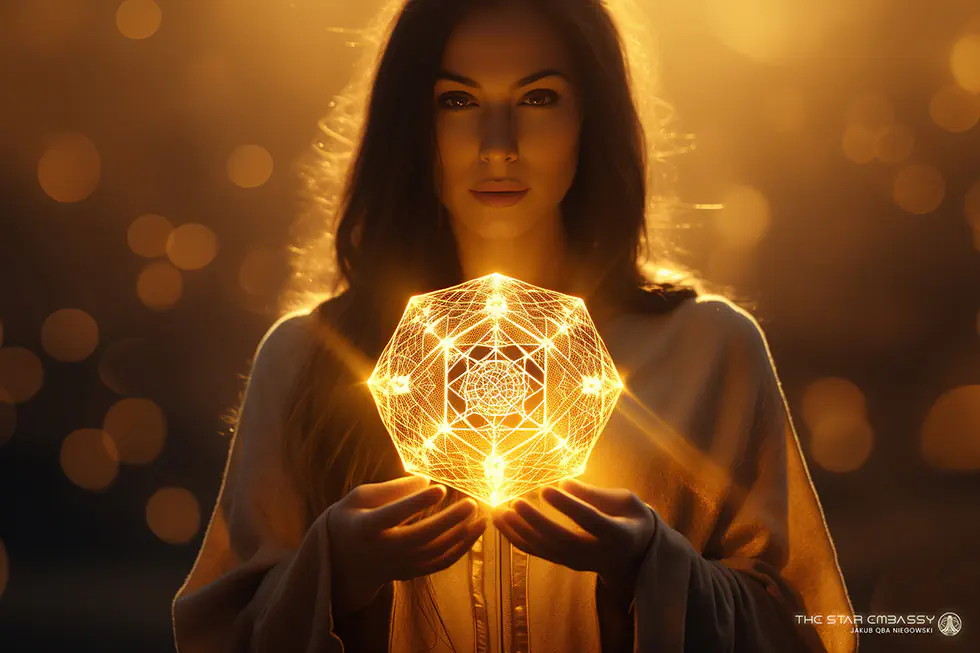 Gentle sound waves rippling over a serene meditation scene