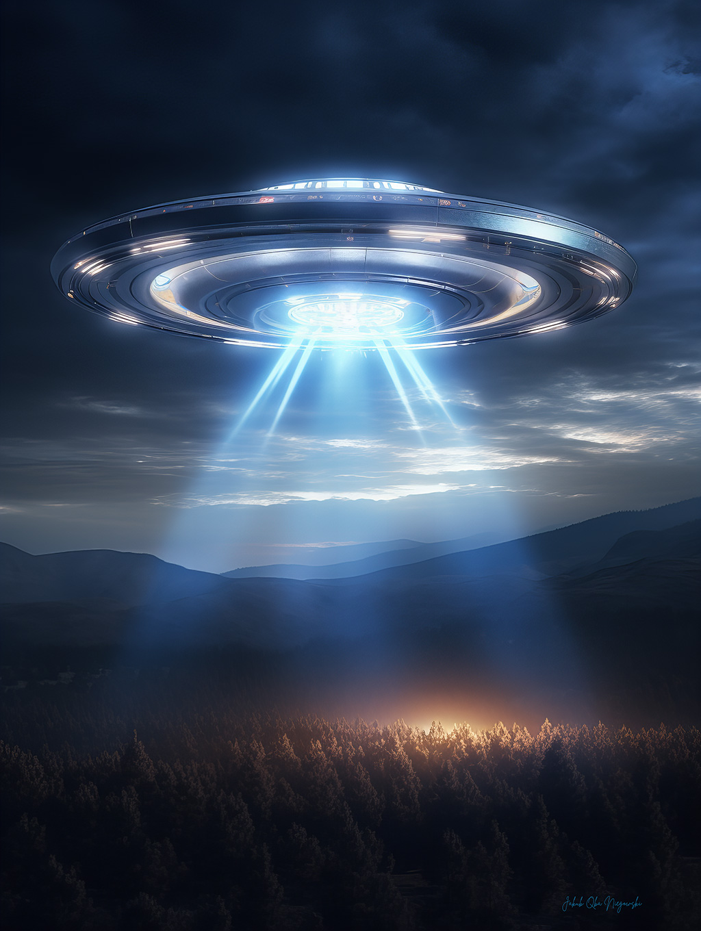 UFO Landing 2 Art