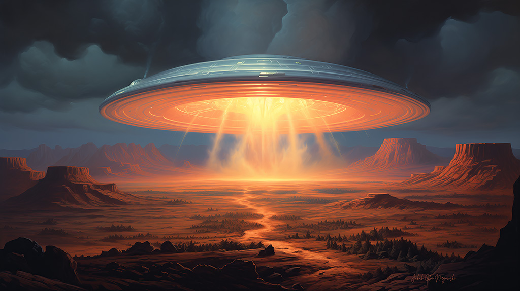 UFO Landing 4 Art